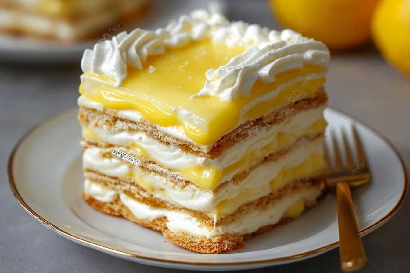 No-Bake Lemon Eclair Cake Recipe