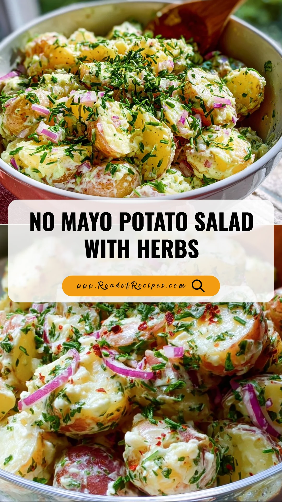 No Mayo Potato Salad with Herbs potato salad No Mayo Potato Salad with Herbs
