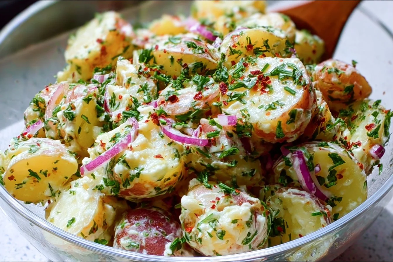 No Mayo Potato Salad with Herbs potato salad No Mayo Potato Salad with Herbs