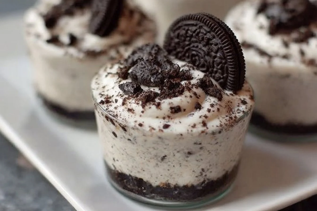Oreo No-Bake Cheesecake Cups cheesecake cups Oreo No-Bake Cheesecake Cups