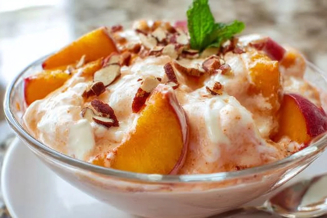 Peach Dessert Salad Peach Dessert Salad Peach Dessert Salad
