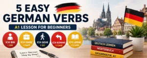 5 Easy German Verbs for Beginners: A1 Lesson f image 1